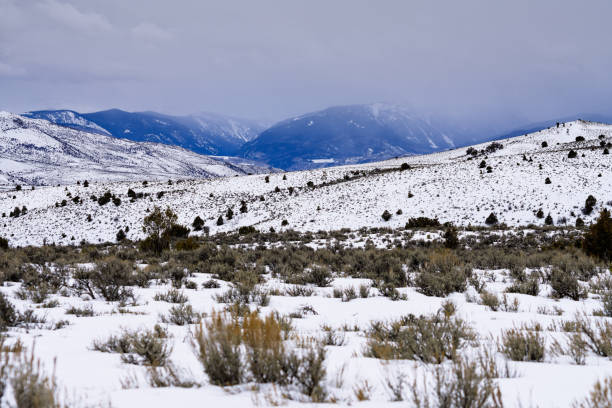istock Snowy Winter Mountain Landscape 1133454284