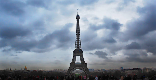 istock Panorama view of Paris, Eiffel Tower, France 1133455800