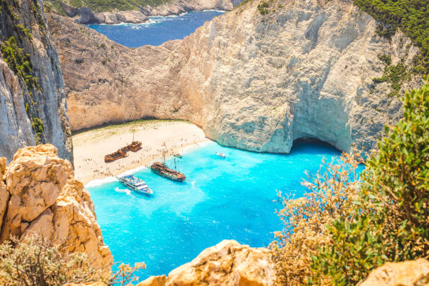 istock Paradise beach at Navagio bay 1133455854