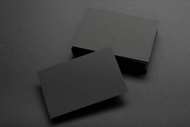 Business cards blank. Mockup on color background. Flat Lay. copy space for text
