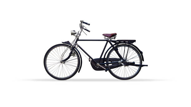 istock Vintage rusted bicycle isolated on a white background 1133459863