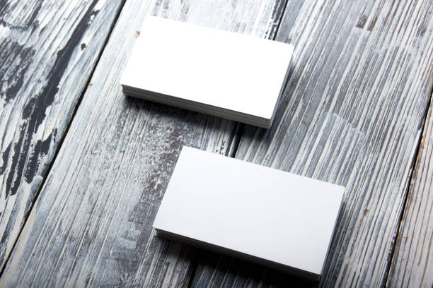 istock Business cards blank. Mockup on color background. Flat Lay. copy space for text 1133459934
