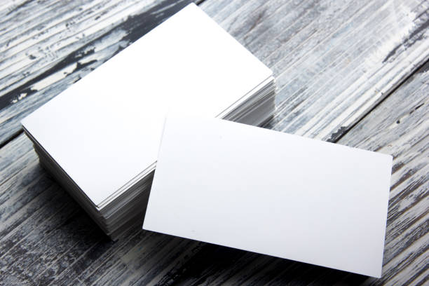 istock Business cards blank. Mockup on color background. Flat Lay. copy space for text 1133459940