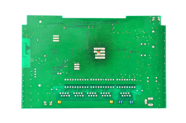 green router motherboard - connection block order green colors imagens e fotografias de stock