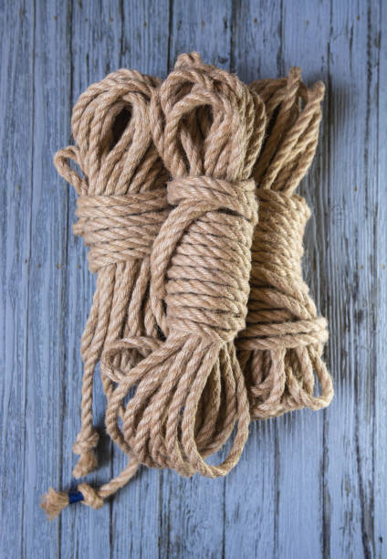 Shibari ropes stock photo