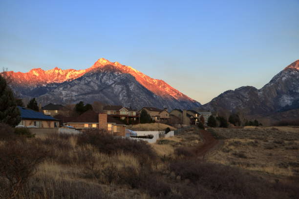 istock Sunset on Twin Peaks, Salt Lake Valley, Utah 1133464922