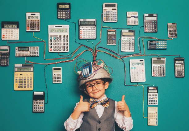 istock Young Nerd Boy with Brilliant Invention 1133472043