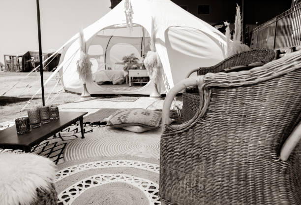 istock Glamping tent and set up at Mount Maunganui 1133474416