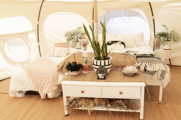 istock Glamping tent and set up at Mount Maunganui 1133474419
