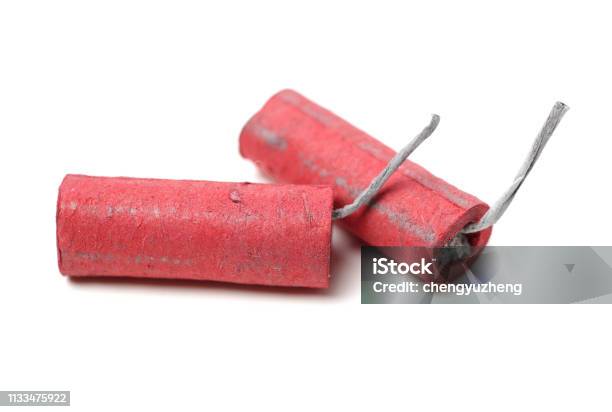 Red Firecrackers Stock Photo - Download Image Now - Firework - Explosive Material, Firework Display, Bomb