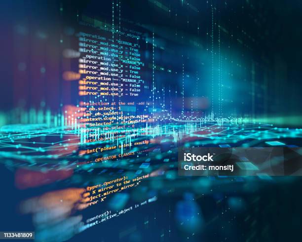 Programming Code Abstract Technology Background Of Software Developer ...