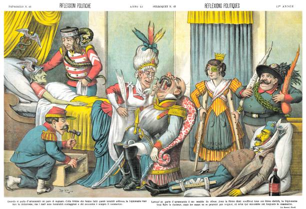 Political Reflections Satirical Cartoon Weekly Of 1883 Stock Illustration - Download Image Now - iStock Political Reflections Satirical Cartoon Weekly Of 1883 Stock Illustration - Download Image Now - iStock