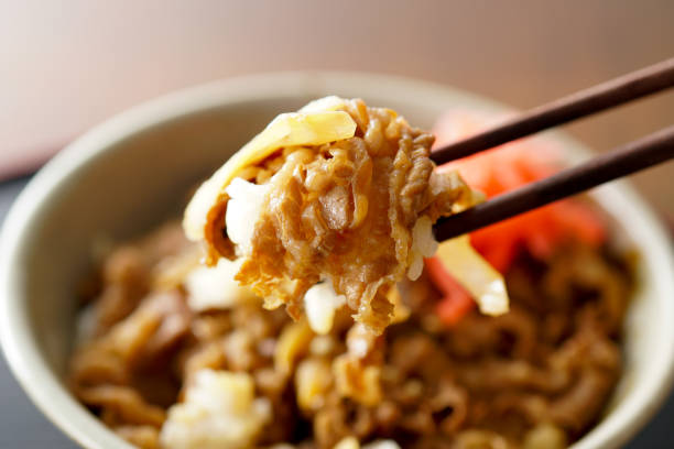 istock Beef bowl. Japanese food. 1133483765
