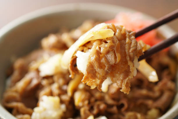 istock Beef bowl. Japanese food. 1133485302