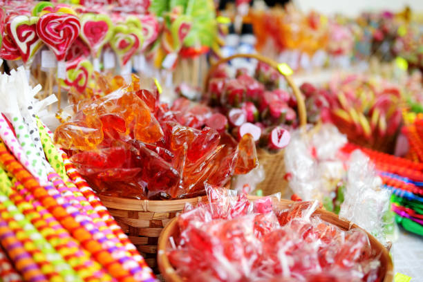 istock Assorted sweets and candies sold on traditional Lithuanian spring fair in Vilnius 1133491324