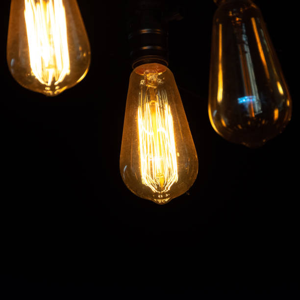 istock Close up electric lamp in the dark background. 1133492502