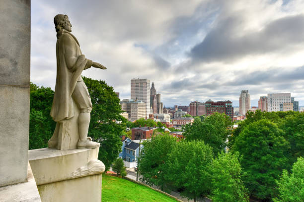 istock Roger Williams Statue - Prospect Terrace Park 1133503490