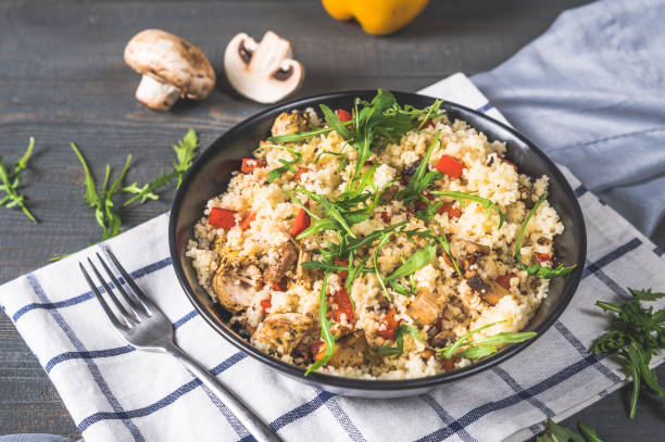 istock Bowl with couscous and vegetables 1133506054