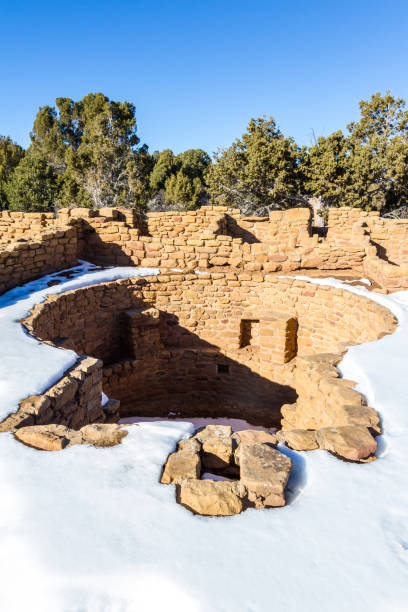 mesa verde, colorado - ancient pueblo peoples - fotografias e filmes do acervo