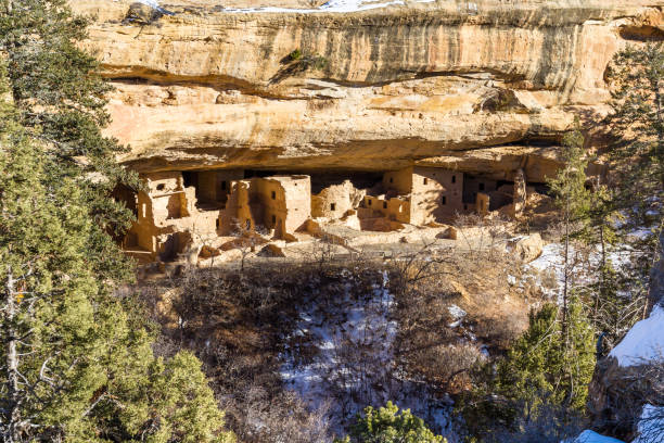 mesa verde, colorado - ancient pueblo peoples - fotografias e filmes do acervo