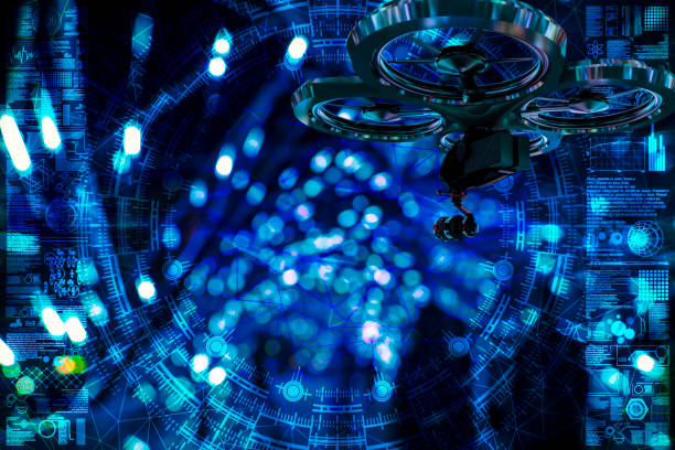 istock Drone shoot in the defocused Singapore 1133510547