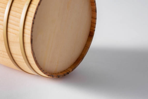 istock Wooden barrel with iron rings. 1133510596