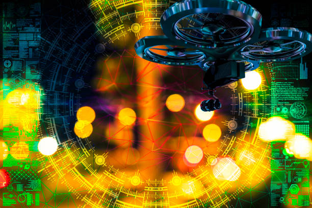 istock Drone shoot in the defocused Singapore 1133511588