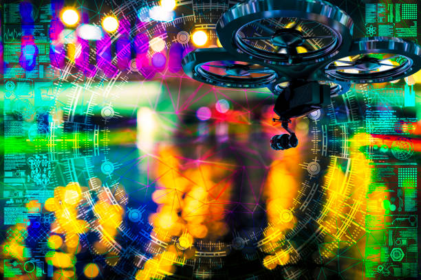 istock Drone shoot in the defocused Singapore 1133511837