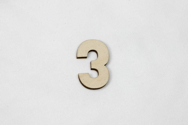 istock Wooden number on the white background 1133511868