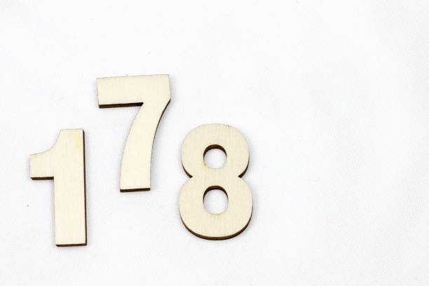 istock Wooden number on the white background 1133511880