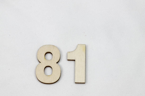 istock Wooden number on the white background 1133511888
