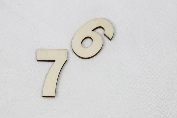 istock Wooden number on the white background 1133511913
