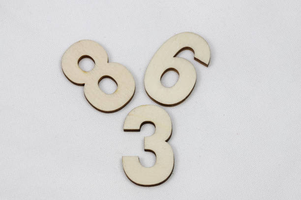 istock Wooden number on the white background 1133511930
