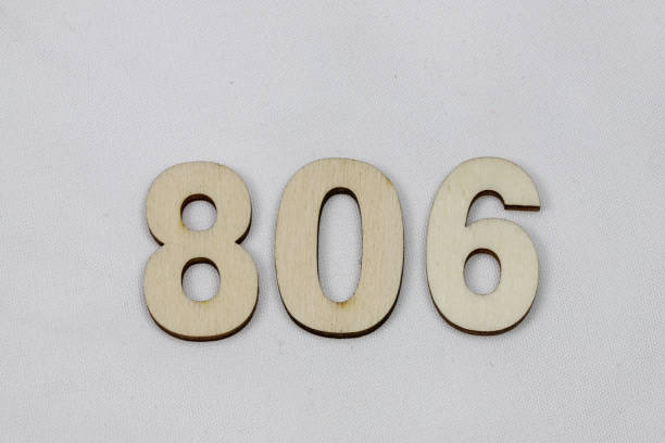 istock Wooden number on the white background 1133511933
