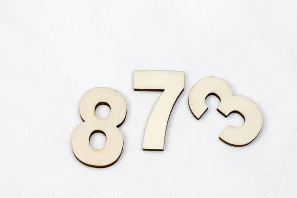 istock Wooden number on the white background 1133511946
