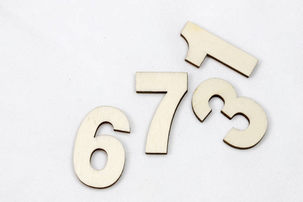 istock Wooden number on the white background 1133511948