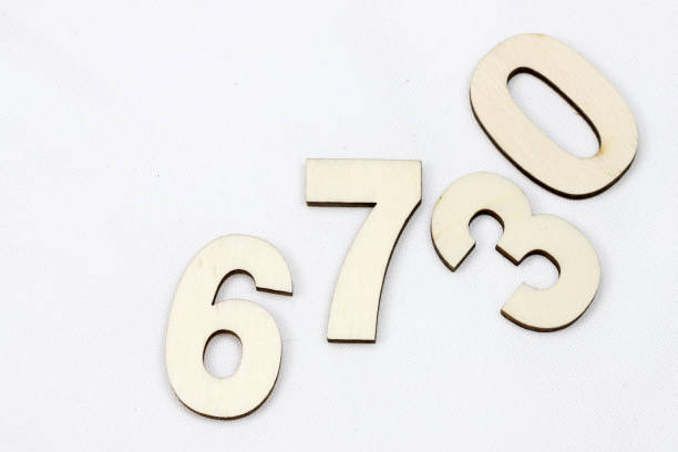 istock Wooden number on the white background 1133511960