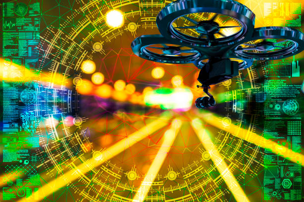 istock Drone shoot in the defocused Singapore 1133512768