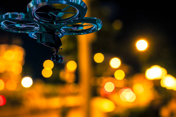 istock Drone shoot in the defocused Singapore 1133515669