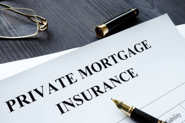 istock Private Mortgage Insurance PMI form with pen. 1133518206