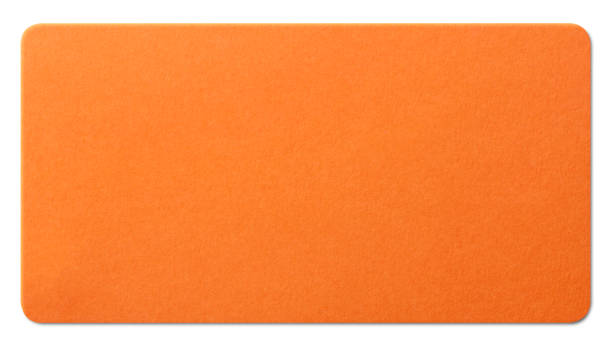 istock Orange paper texture on white background. Photo with clipping path. 1133519541