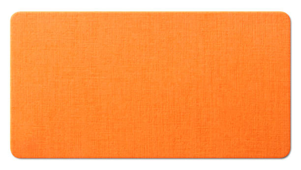 istock Orange paper texture on white background. Photo with clipping path. 1133519557