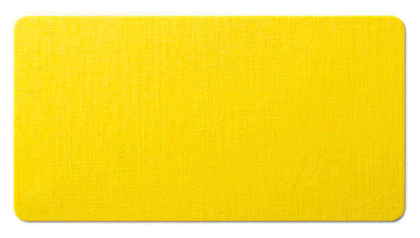 istock Yellow paper texture on white background. Photo with clipping path. 1133519628