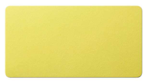 istock Yellow paper texture on white background. Photo with clipping path. 1133519651