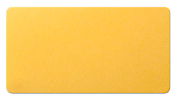 istock Yellow paper texture on white background. Photo with clipping path. 1133519711