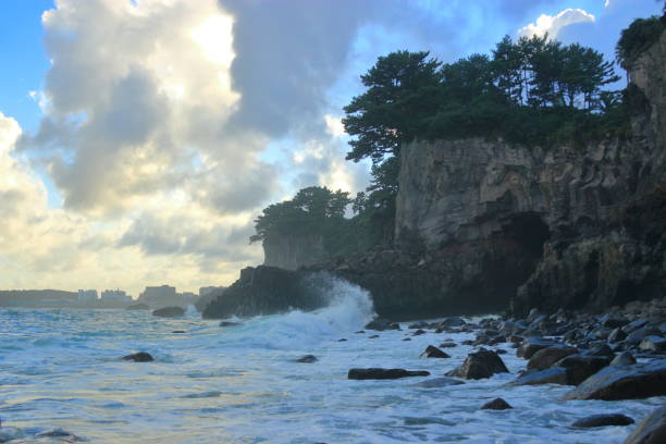 istock Sojeongbang waterfall, waterfall, coastal, cliff 1133522720