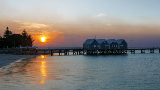 istock busselton jetty at sunset wide view in wa 1133527627