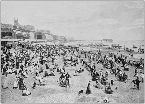 istock Antique black and white photograph of England and Wales: Ramsgate 1133528091