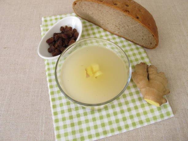 istock Kvass, homemade bread beer with ginger 1133528833