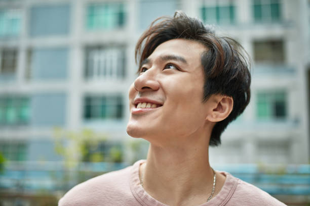 istock Close-up of thoughtful happy man looking up 1133530391